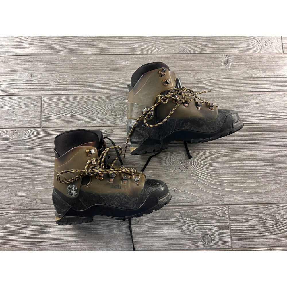 Koflach Degre Mountaineering Boots Mens 9.5 Olive Black Plastic Double Boots Ita